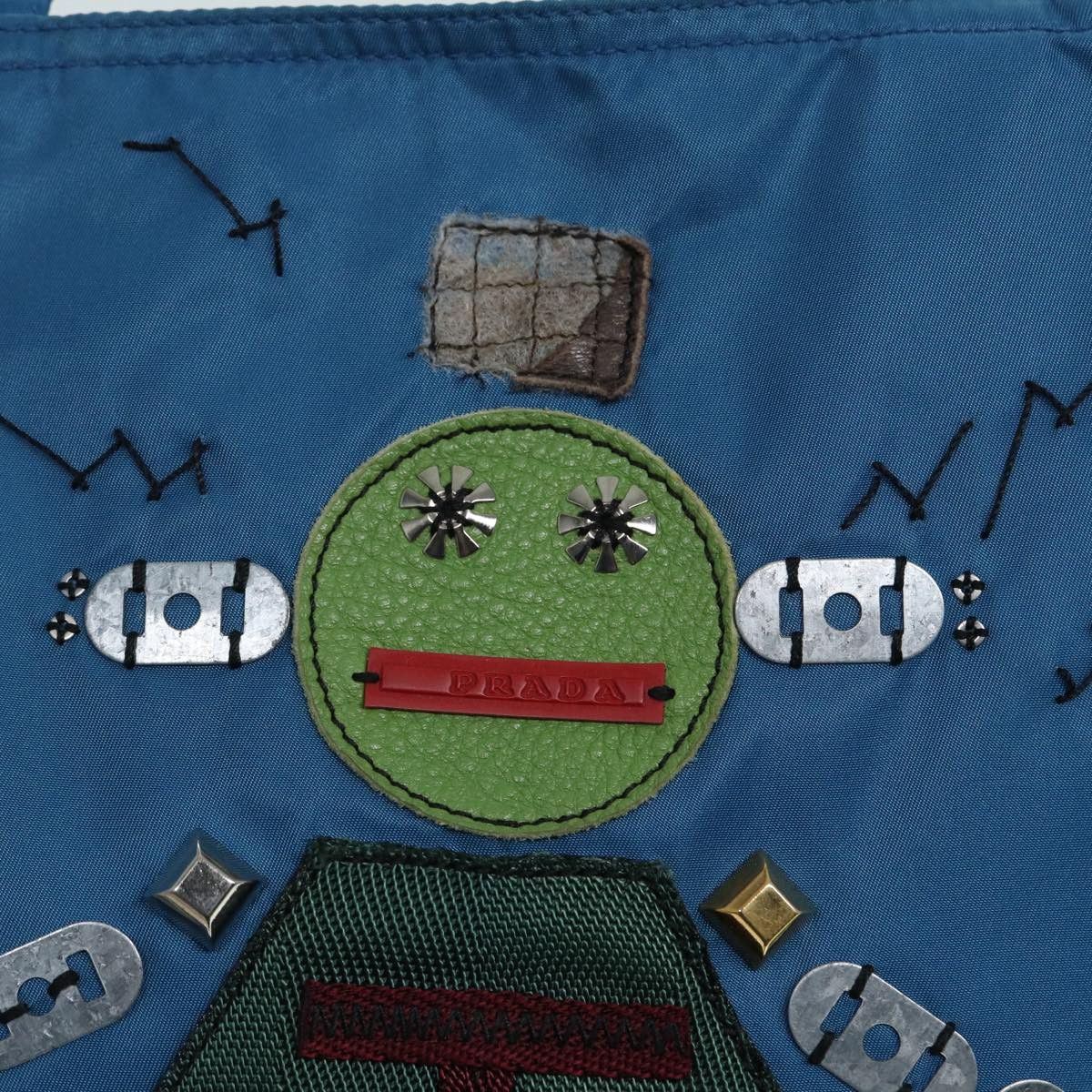 Prada Robot Blue Synthetic Tote Bag (Pre-Owned) Size ONE SIZE - 14 Thumbnail