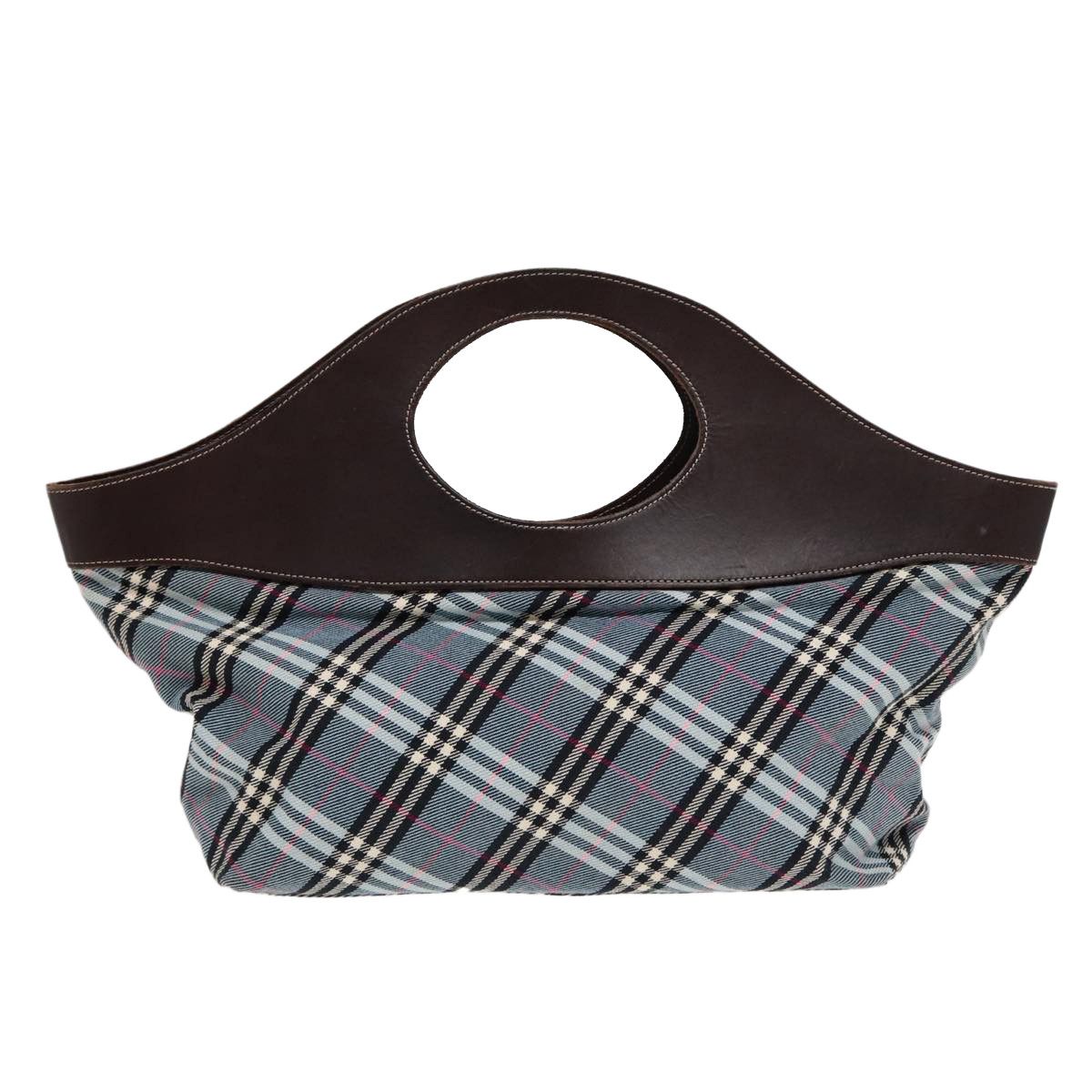 Burberry Plaid Blue Canvas Handbag (Pre-Owned) Size ONE SIZE - 2 Thumbnail