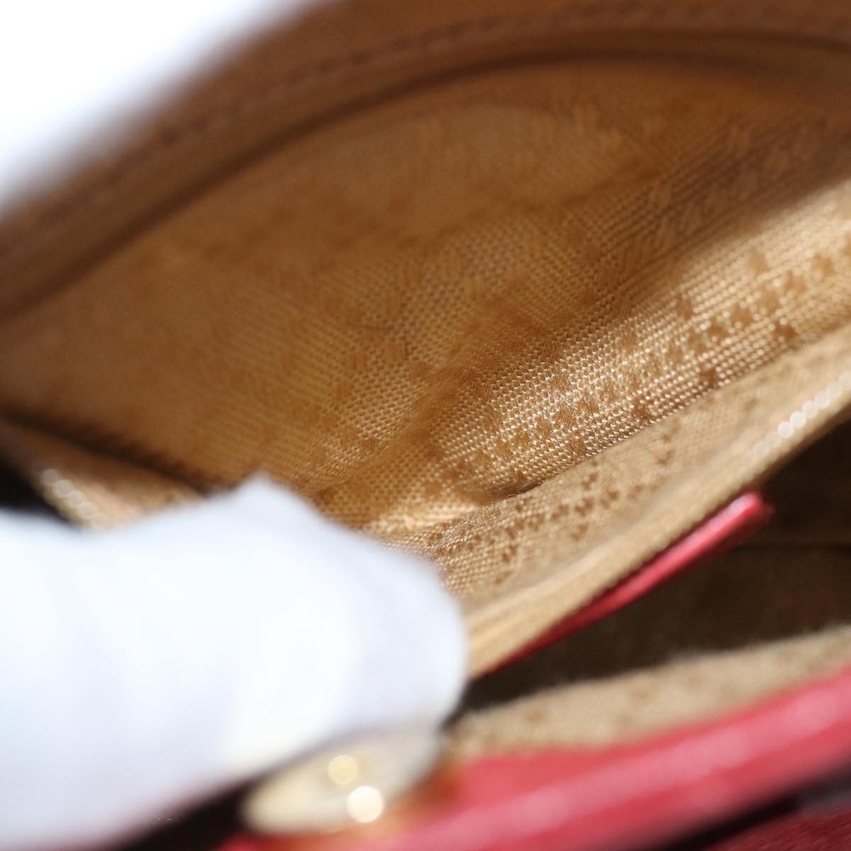 Gucci Bamboo Red Suede Handbag (Pre-Owned) Size ONE SIZE - 20 Thumbnail