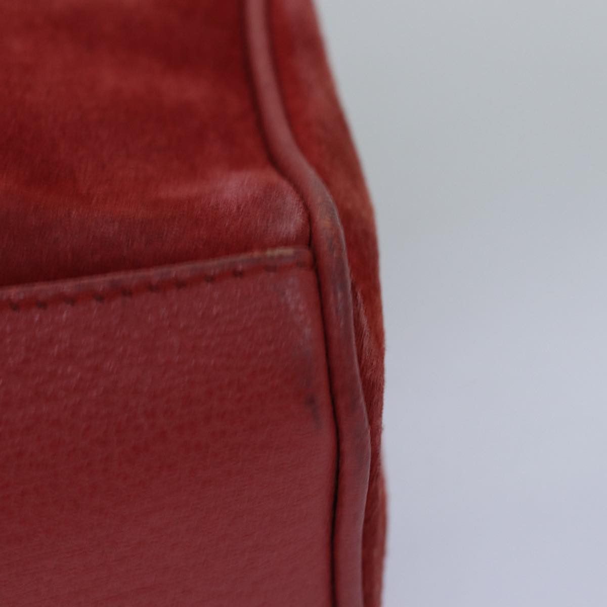 Gucci Bamboo Red Suede Handbag (Pre-Owned) Size ONE SIZE - 16 Thumbnail