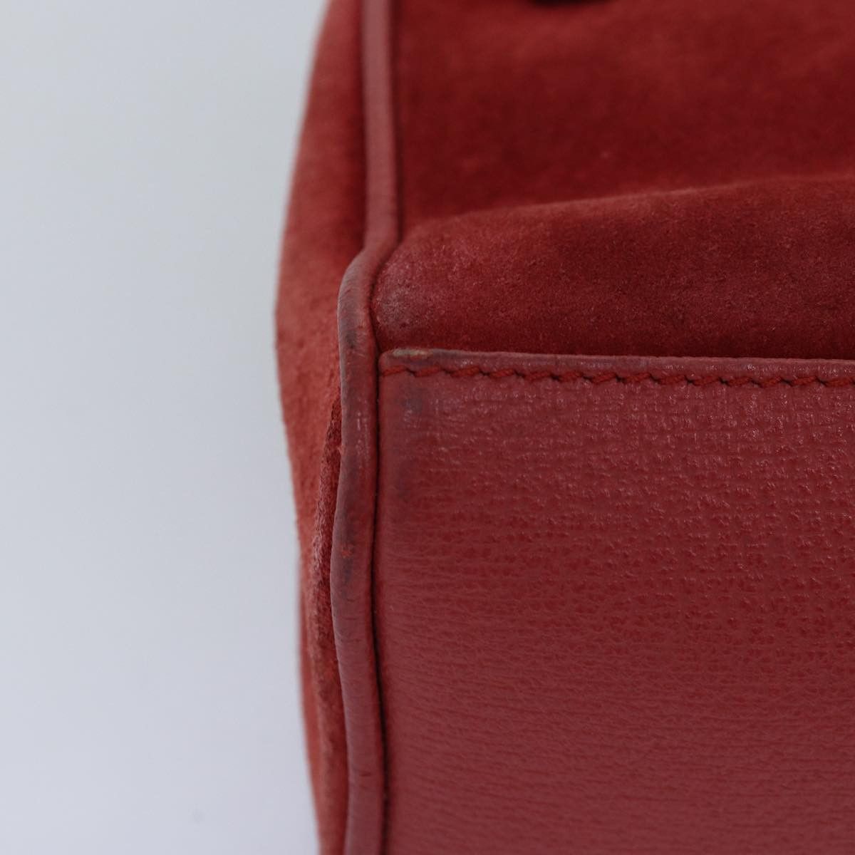 Gucci Bamboo Red Suede Handbag (Pre-Owned) Size ONE SIZE - 15 Thumbnail