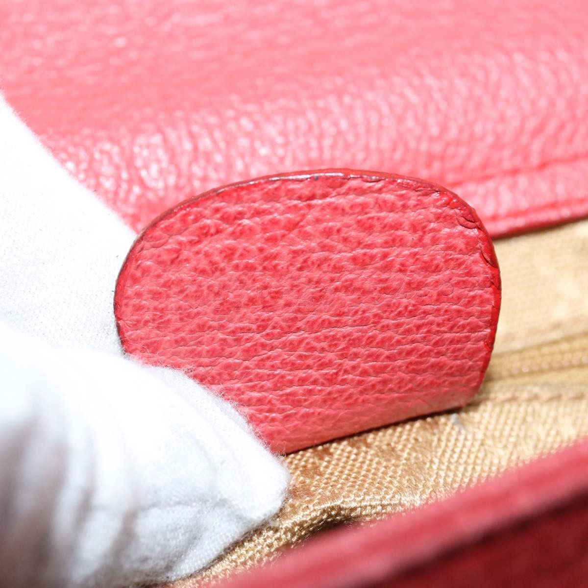 Gucci Bamboo Red Suede Handbag (Pre-Owned) Size ONE SIZE - 6 Thumbnail