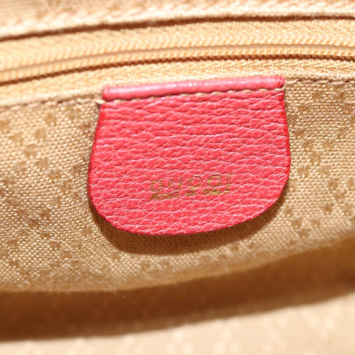 Gucci Bamboo Red Suede Handbag (Pre-Owned) Size ONE SIZE - 8 Thumbnail