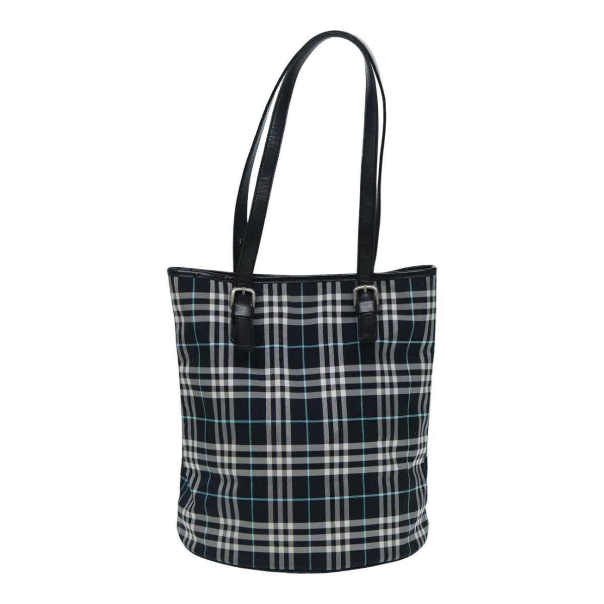 Burberry Nova Check Navy Cloth Shoulder Bag (Pre-Owned) Size ONE SIZE - 2 Thumbnail