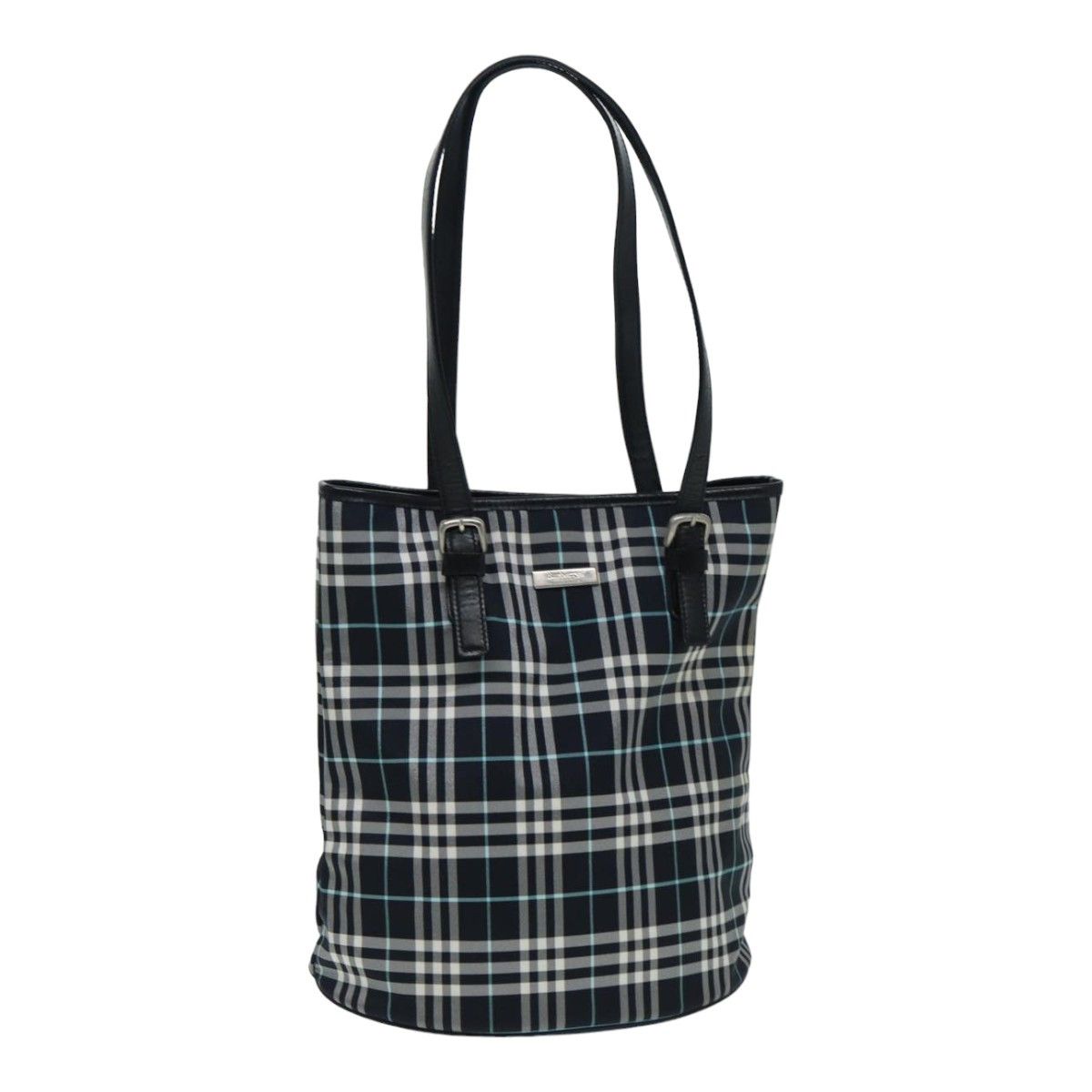 Burberry Nova Check Navy Cloth Shoulder Bag (Pre-Owned) Size ONE SIZE - 14 Thumbnail