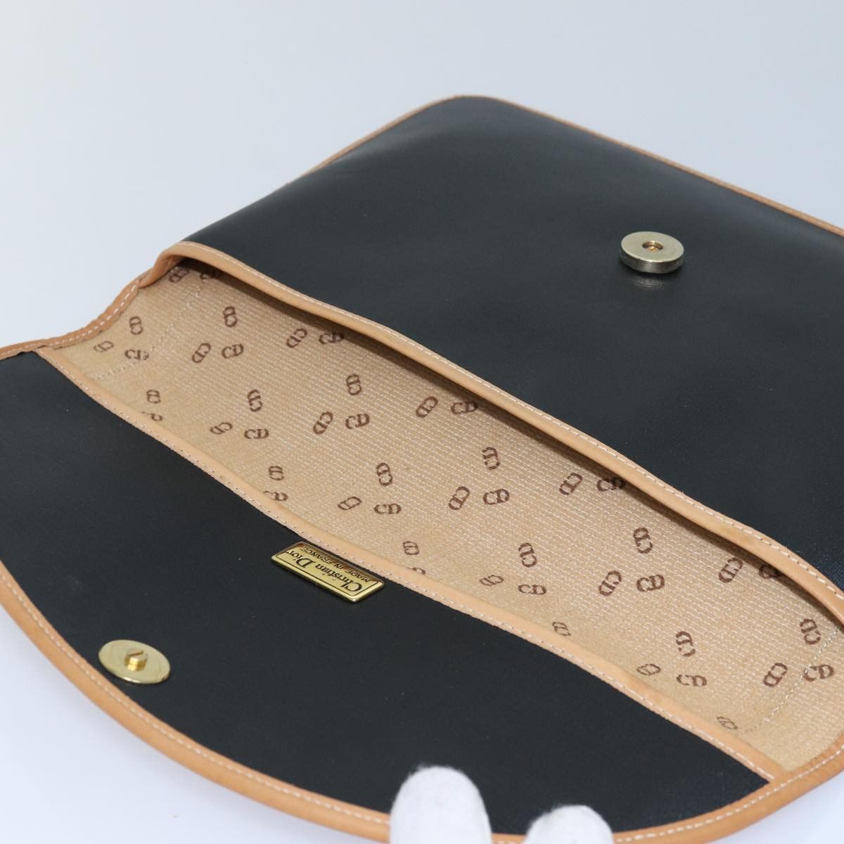 Dior Cd Navy Synthetic Clutch Bag (Pre-Owned) Size ONE SIZE - 15 Thumbnail