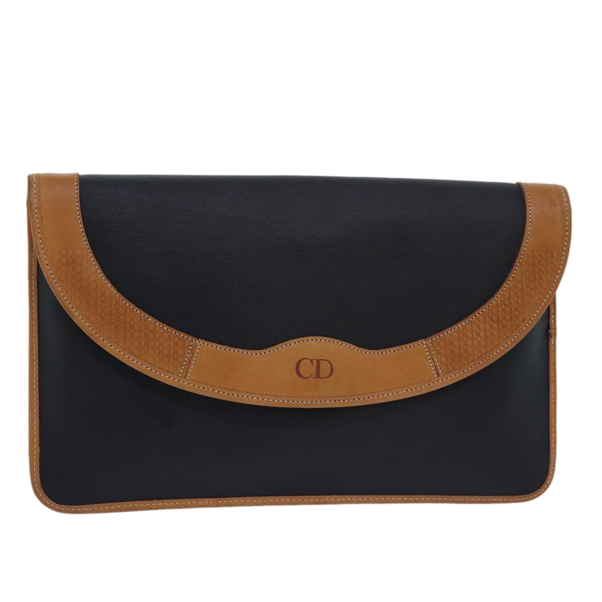 Dior Cd Navy Synthetic Clutch Bag (Pre-Owned) Size ONE SIZE - 9 Thumbnail
