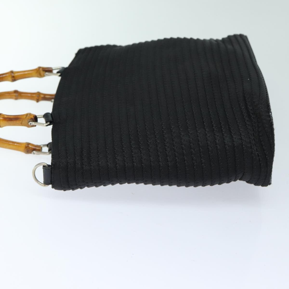Gucci Bamboo Black Synthetic Handbag (Pre-Owned) Size ONE SIZE - 10 Thumbnail