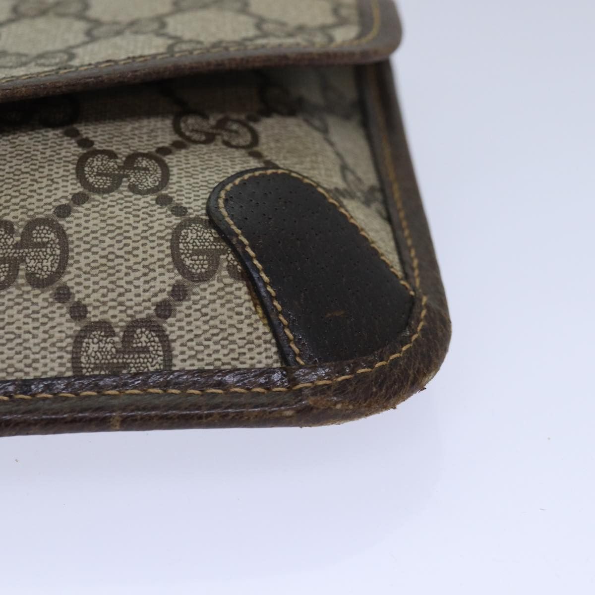 Gucci Web Beige Canvas Clutch Bag (Pre-Owned) Size ONE SIZE - 12 Thumbnail