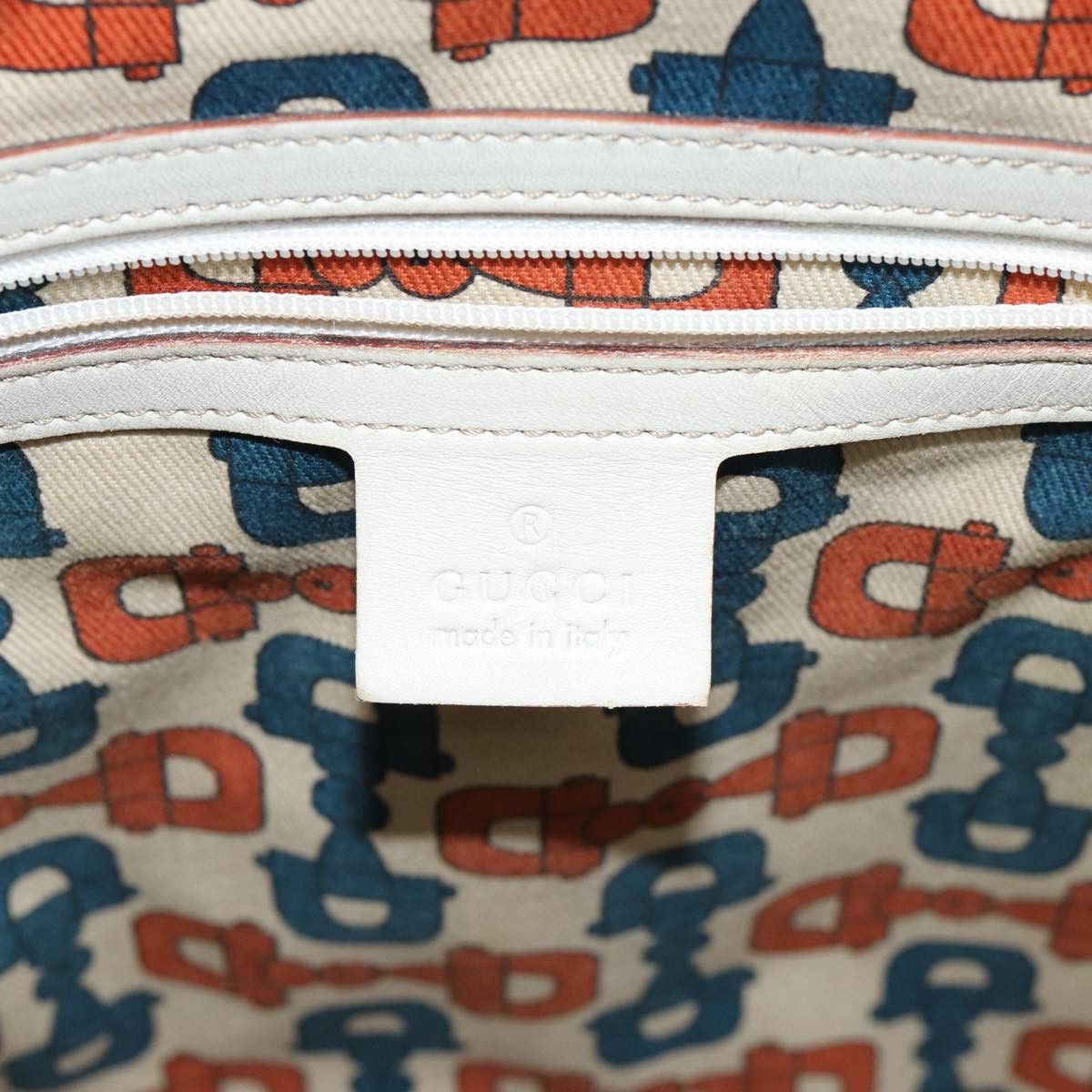 Gucci Gg Canvas White Canvas Tote Bag (Pre-Owned) Size ONE SIZE - 8 Thumbnail