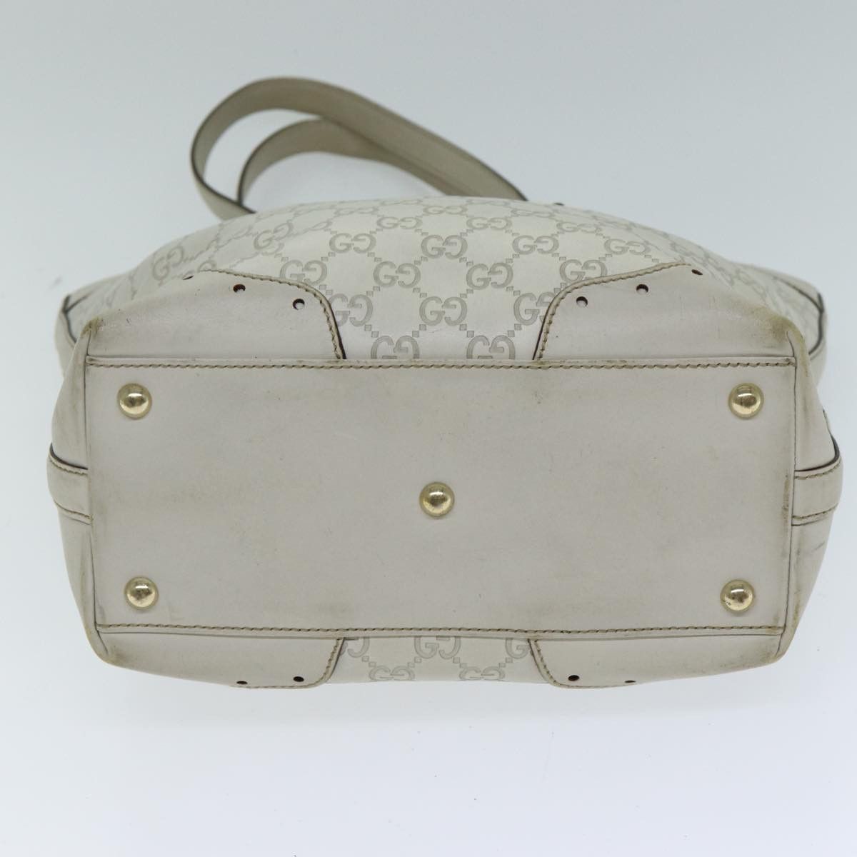 Gucci Gg Canvas White Canvas Tote Bag (Pre-Owned) Size ONE SIZE - 3 Thumbnail