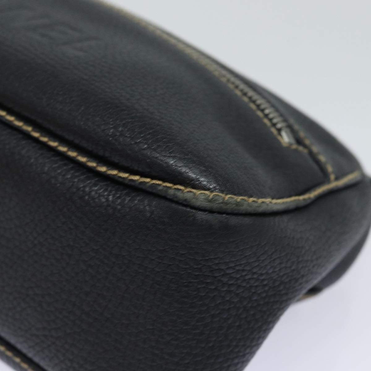 Chanel - Black Leather Shoulder Bag (Pre-Owned) Size ONE SIZE - 15 Thumbnail