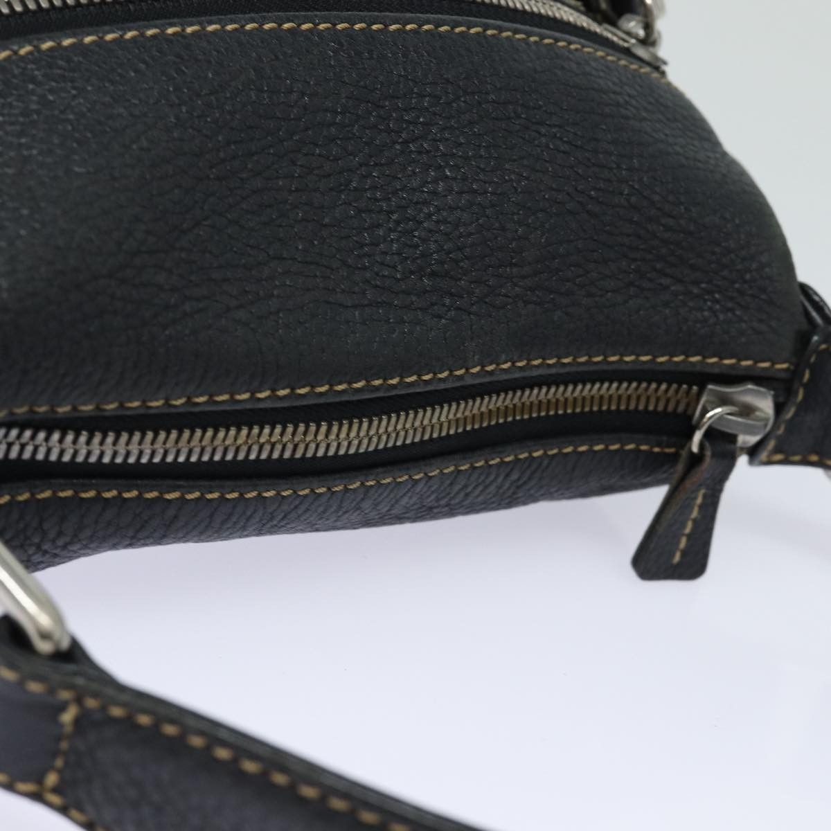Chanel - Black Leather Shoulder Bag (Pre-Owned) Size ONE SIZE - 12 Thumbnail