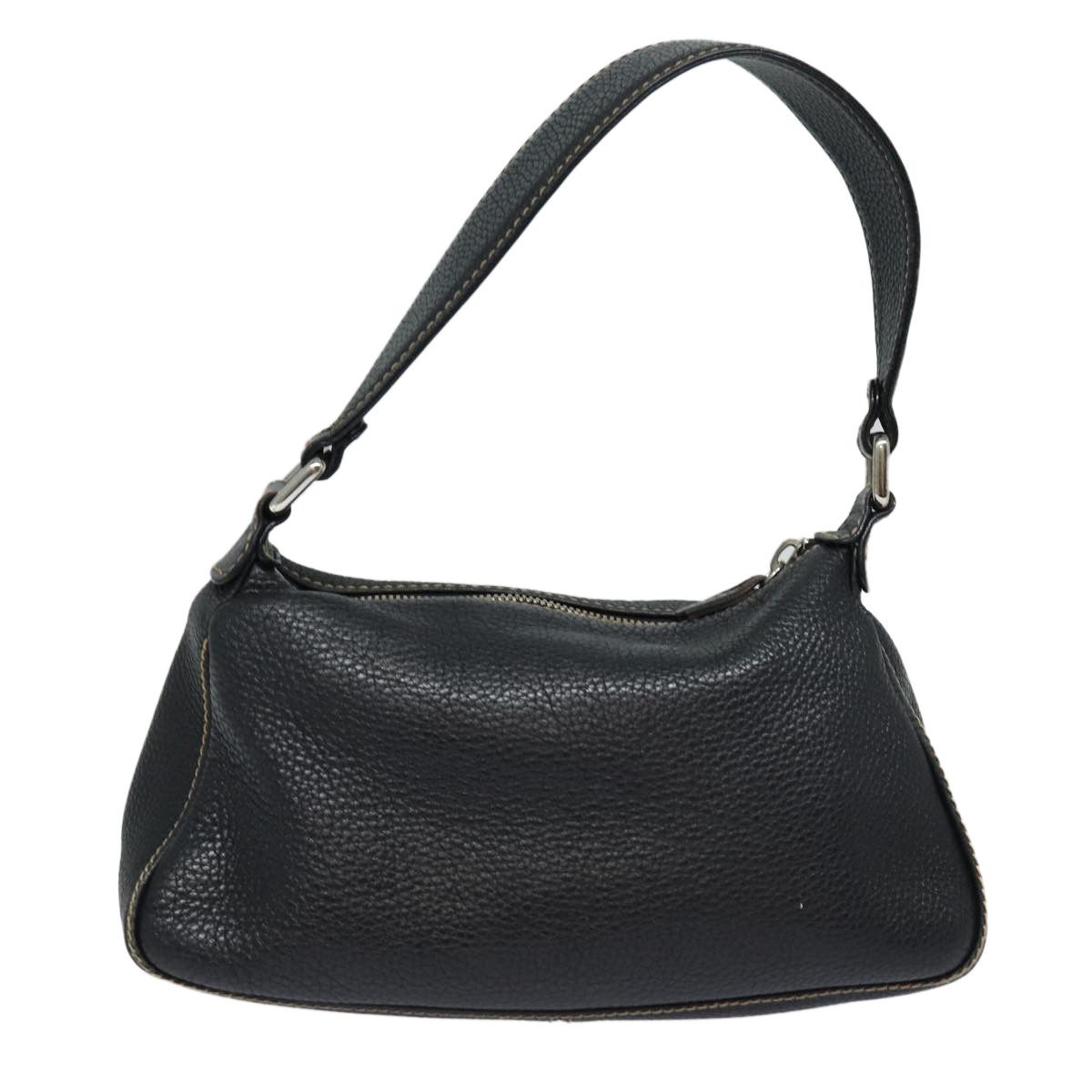 Chanel - Black Leather Shoulder Bag (Pre-Owned) Size ONE SIZE - 2 Thumbnail
