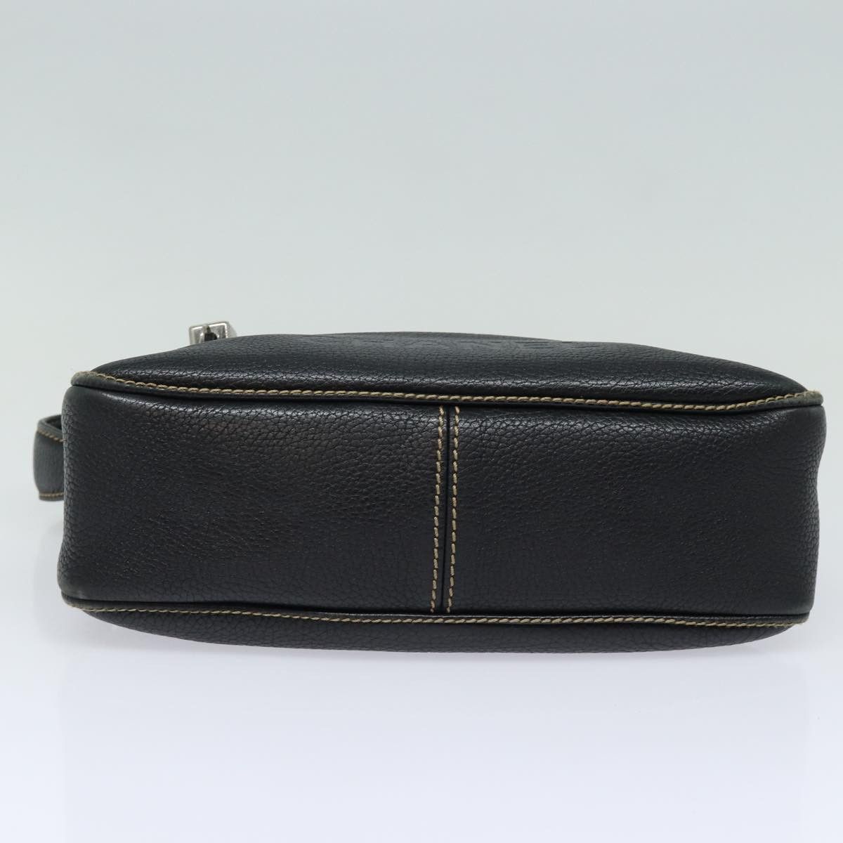Chanel - Black Leather Shoulder Bag (Pre-Owned) Size ONE SIZE - 3 Thumbnail