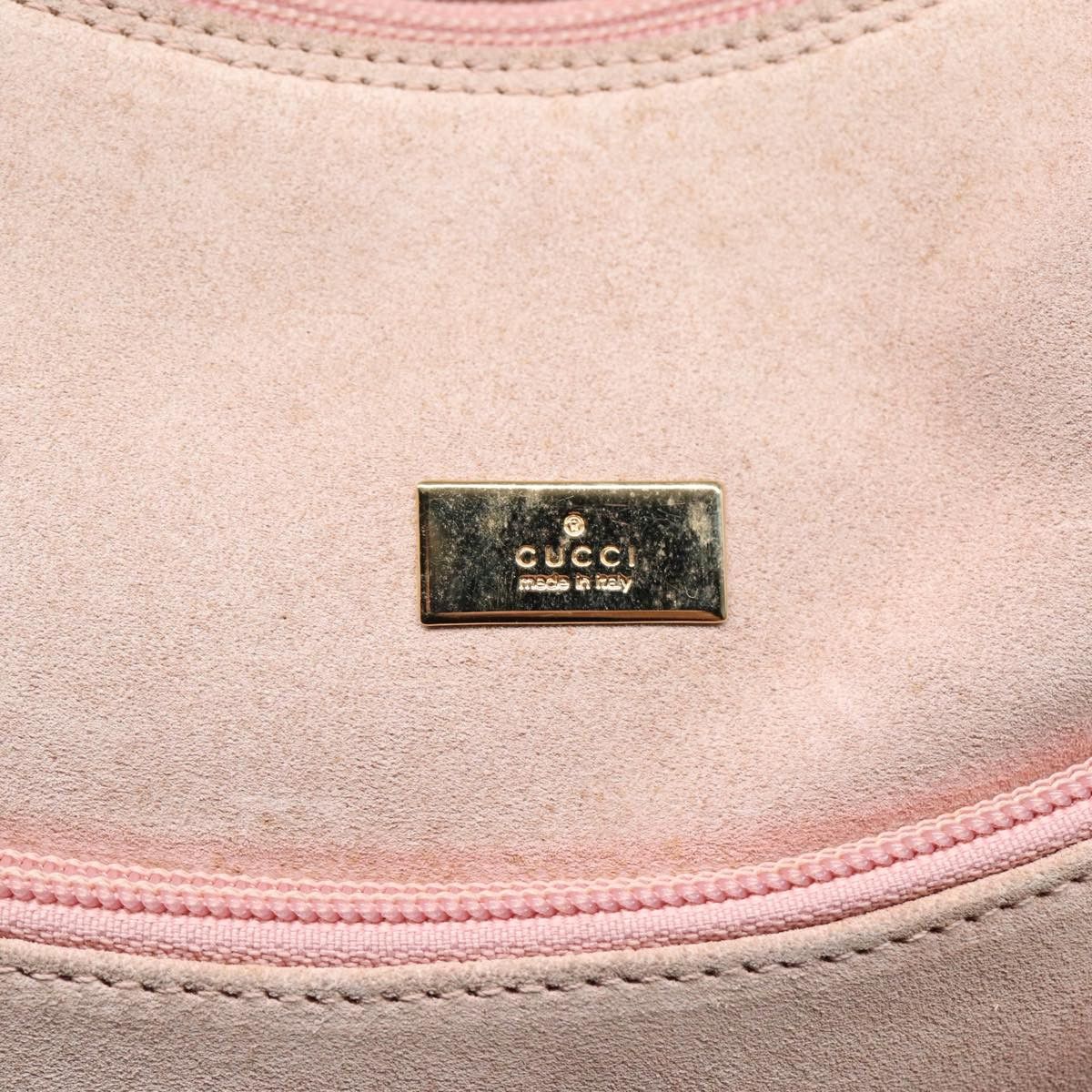 Gucci Pink Suede Handbag (Pre-Owned) Size ONE SIZE - 7 Thumbnail