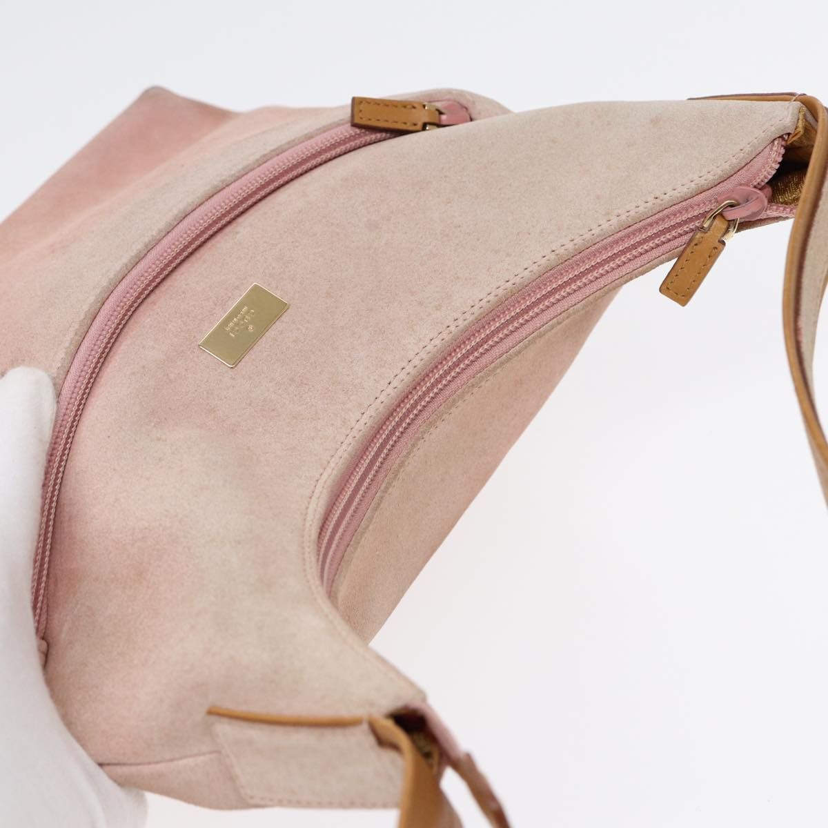 Gucci Pink Suede Handbag (Pre-Owned) Size ONE SIZE - 13 Thumbnail