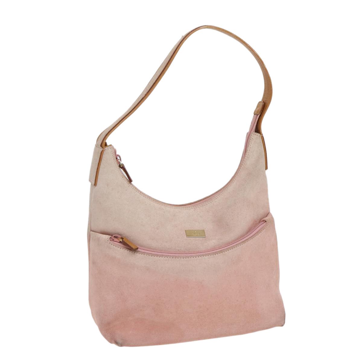 Gucci Pink Suede Handbag (Pre-Owned) Size ONE SIZE - 12 Thumbnail