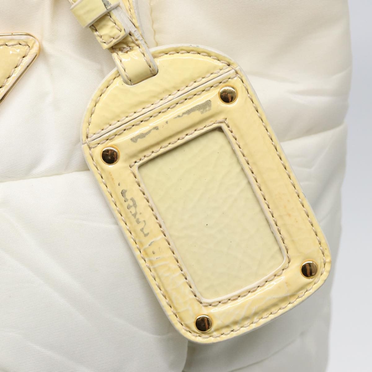 Prada White Synthetic Handbag (Pre-Owned) Size ONE SIZE - 18 Thumbnail