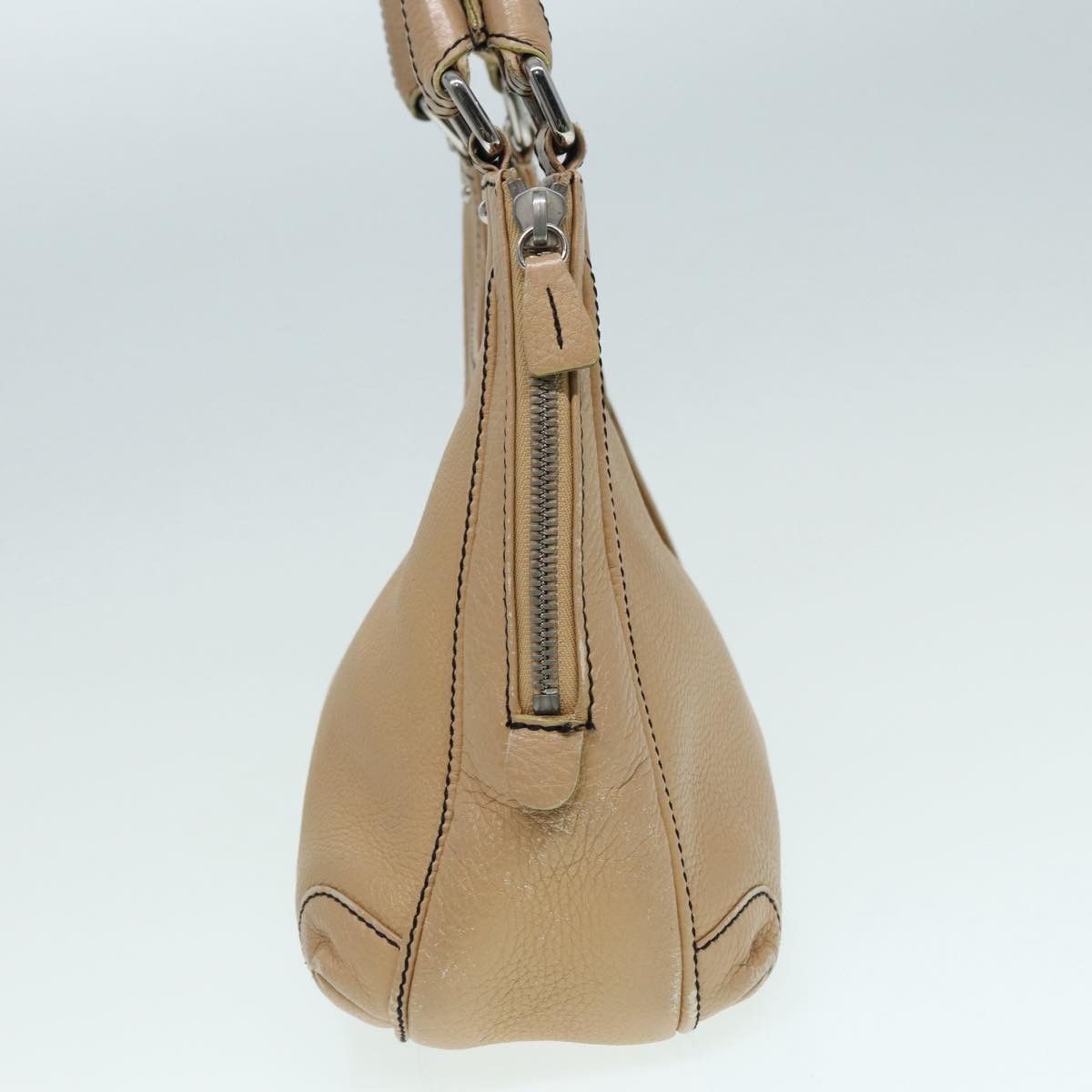 Chanel Hobo Beige Leather Handbag (Pre-Owned) Size ONE SIZE - 3 Thumbnail