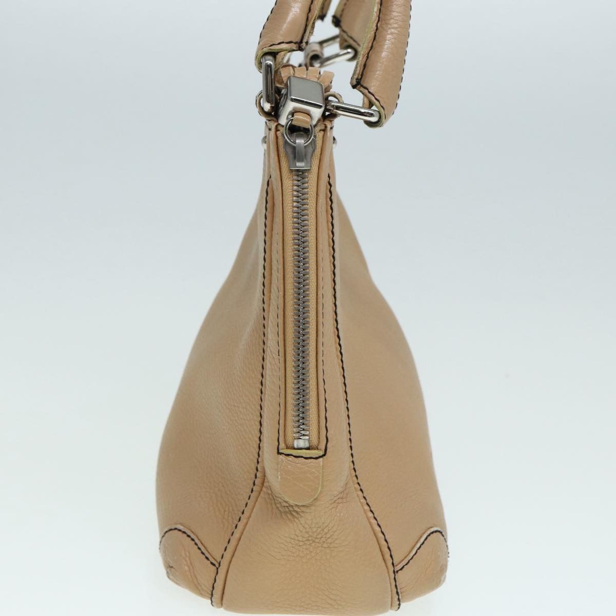 Chanel Hobo Beige Leather Handbag (Pre-Owned) Size ONE SIZE - 13 Thumbnail