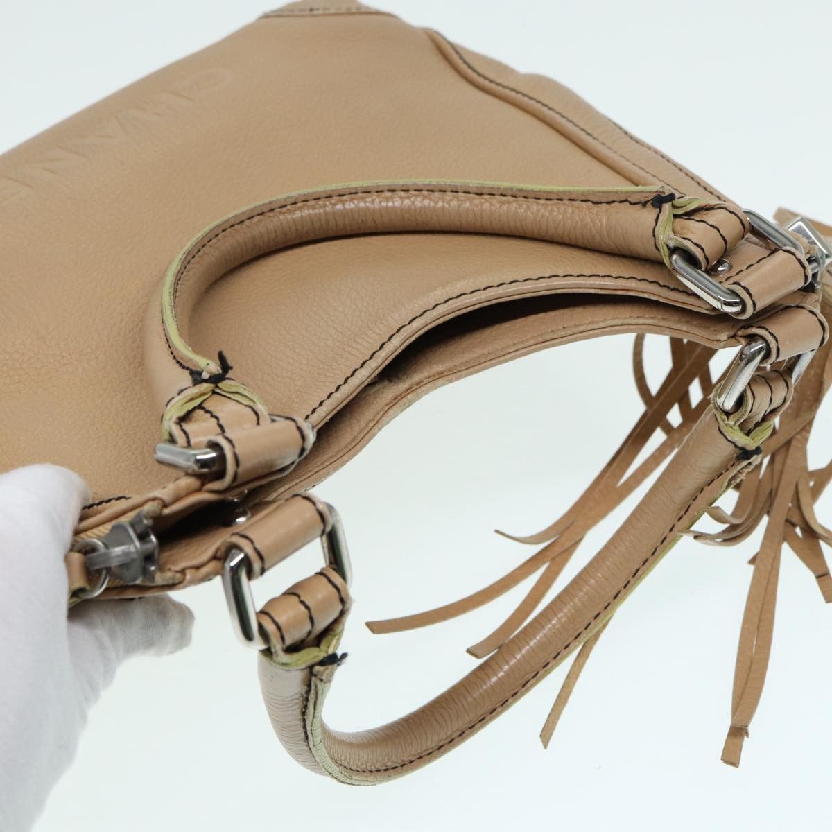 Chanel Hobo Beige Leather Handbag (Pre-Owned) Size ONE SIZE - 14 Thumbnail