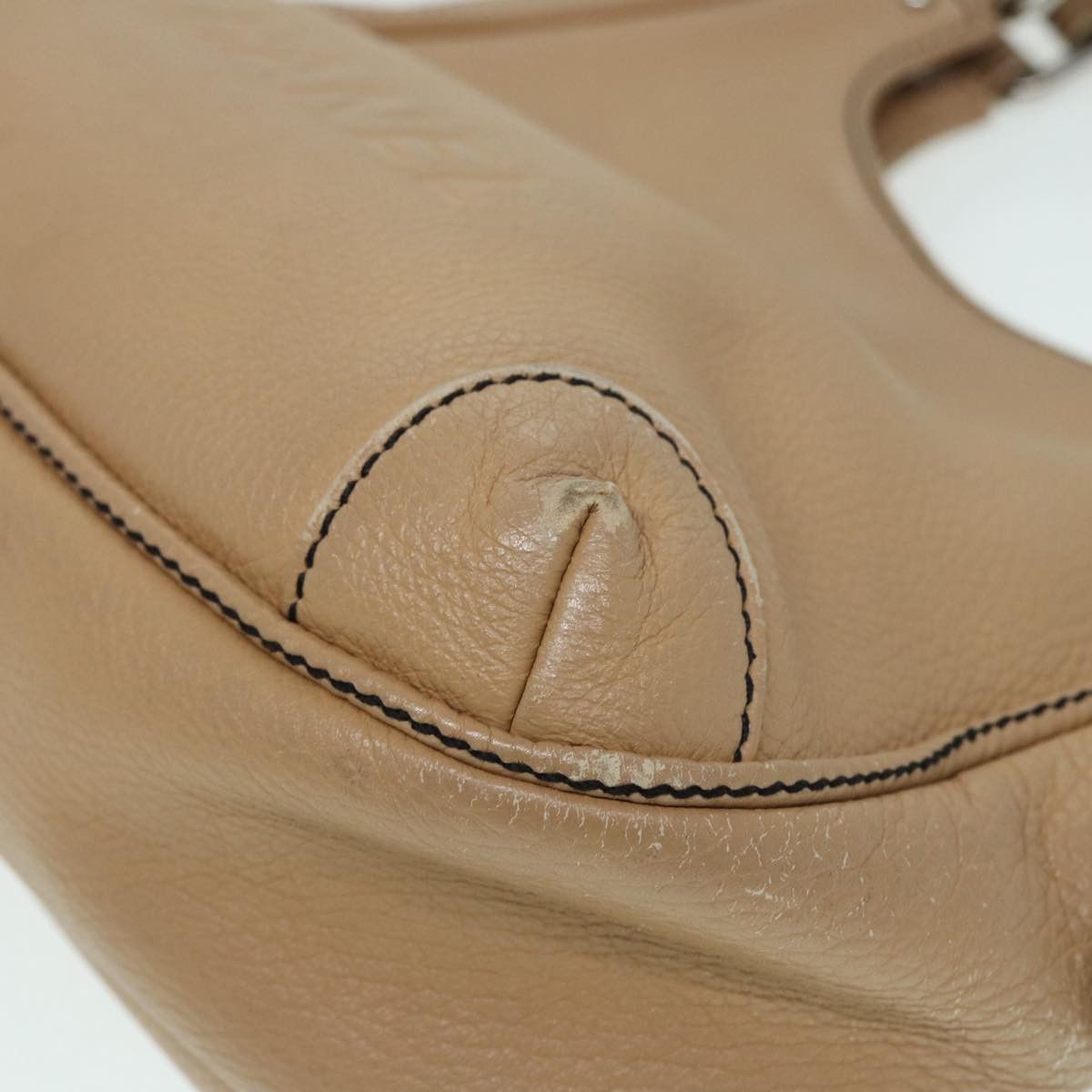 Chanel Hobo Beige Leather Handbag (Pre-Owned) Size ONE SIZE - 18 Thumbnail