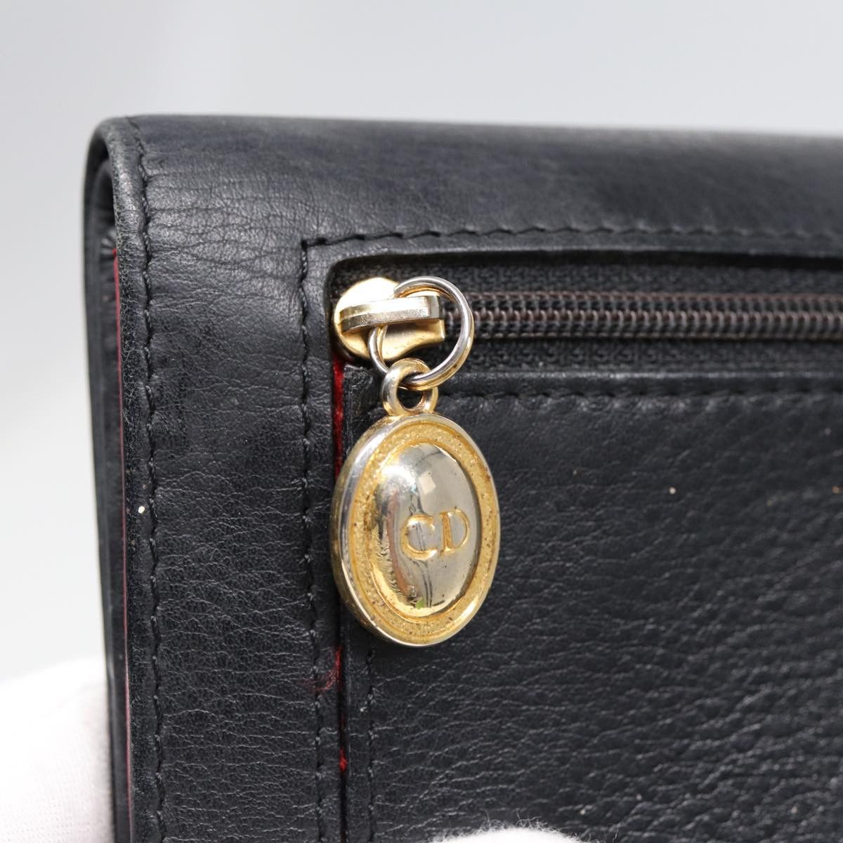 Dior Cd Black Leather Wallet (Pre-Owned) Size ONE SIZE - 5 Thumbnail