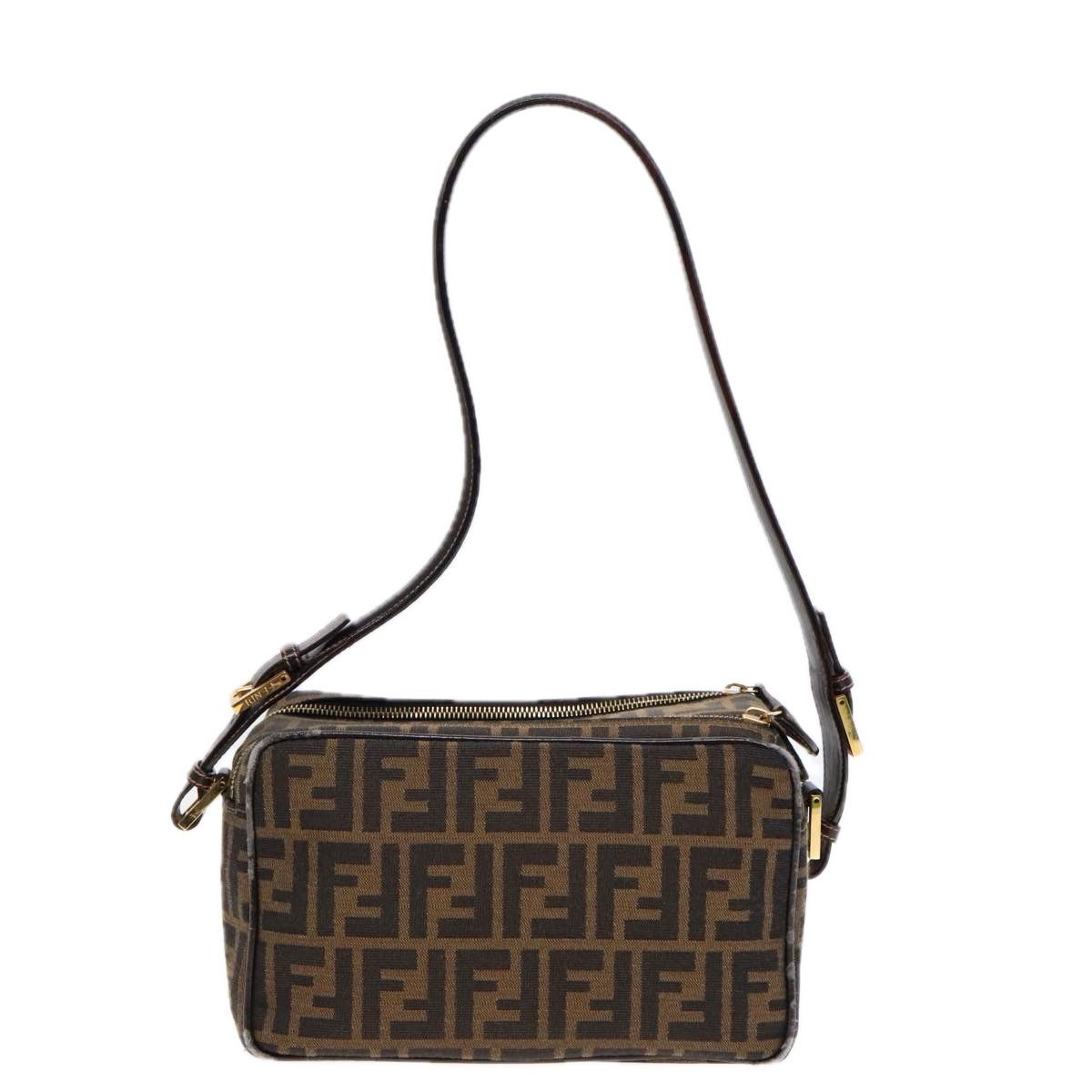 Fendi Camera Case Brown Canvas Shoulder Bag (Pre-Owned) Size ONE SIZE - 2 Thumbnail