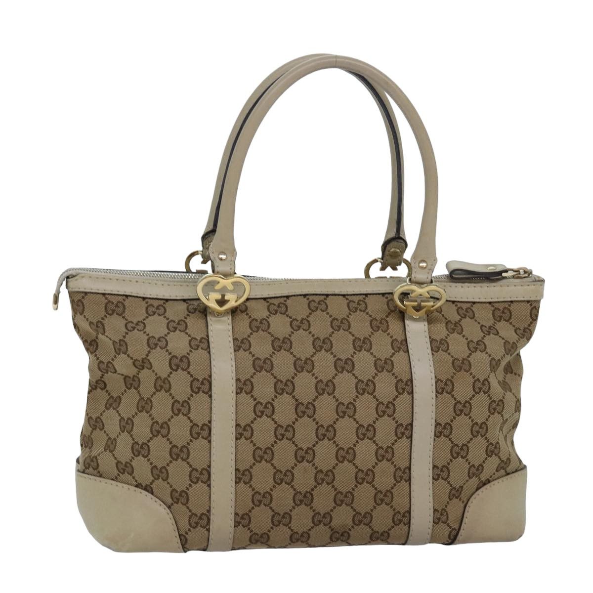 Gucci Gg Canvas Beige Canvas Tote Bag (Pre-Owned) Size ONE SIZE - 17 Thumbnail
