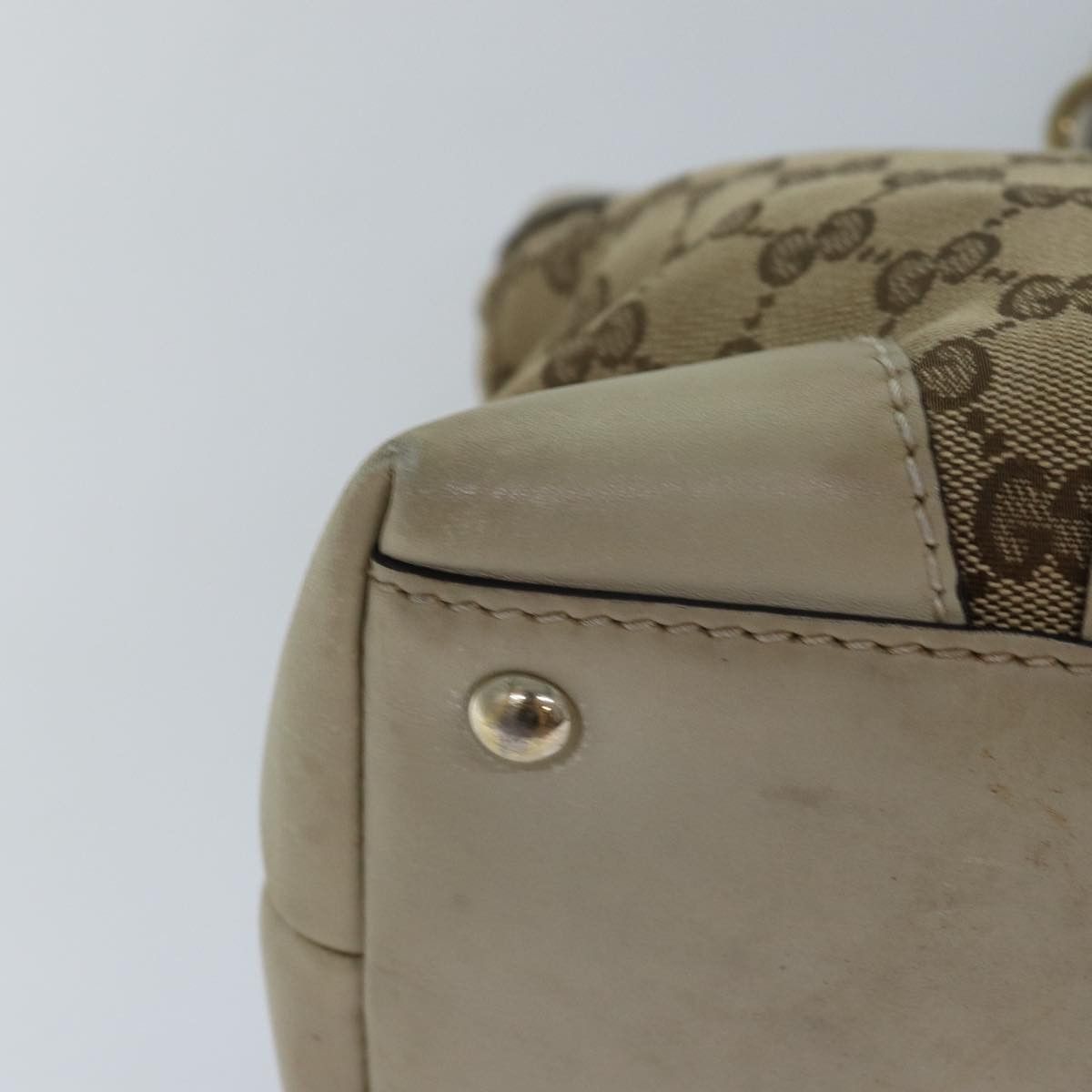 Gucci Gg Canvas Beige Canvas Tote Bag (Pre-Owned) Size ONE SIZE - 14 Thumbnail