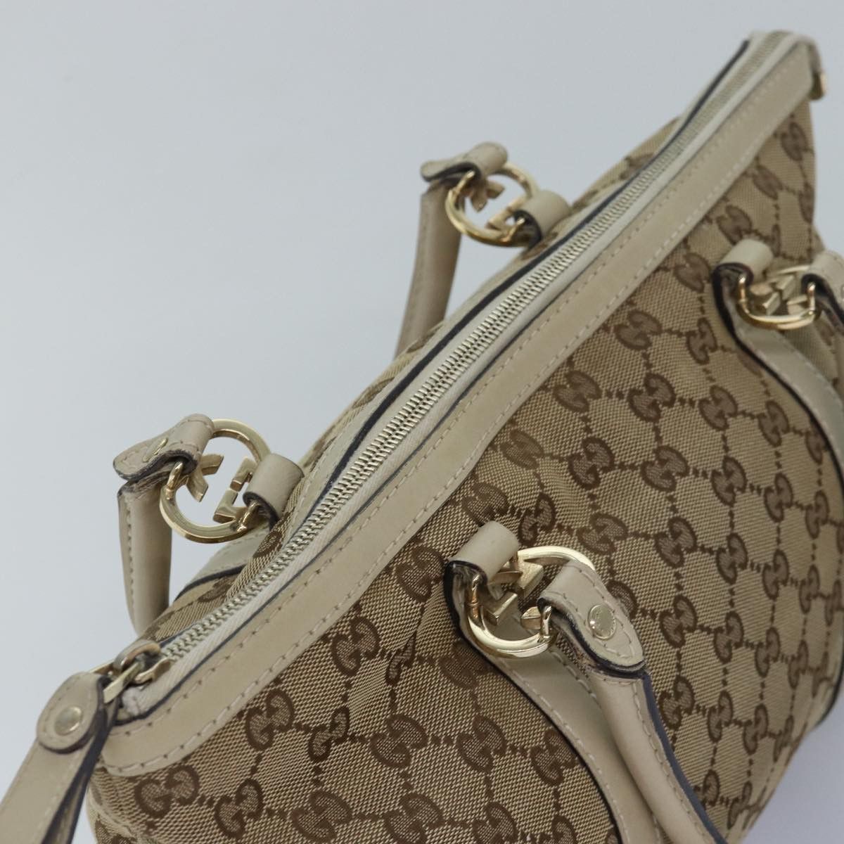 Gucci Gg Canvas Beige Canvas Tote Bag (Pre-Owned) Size ONE SIZE - 10 Thumbnail