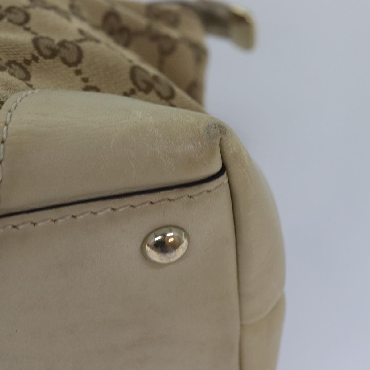 Gucci Gg Canvas Beige Canvas Tote Bag (Pre-Owned) Size ONE SIZE - 15 Thumbnail