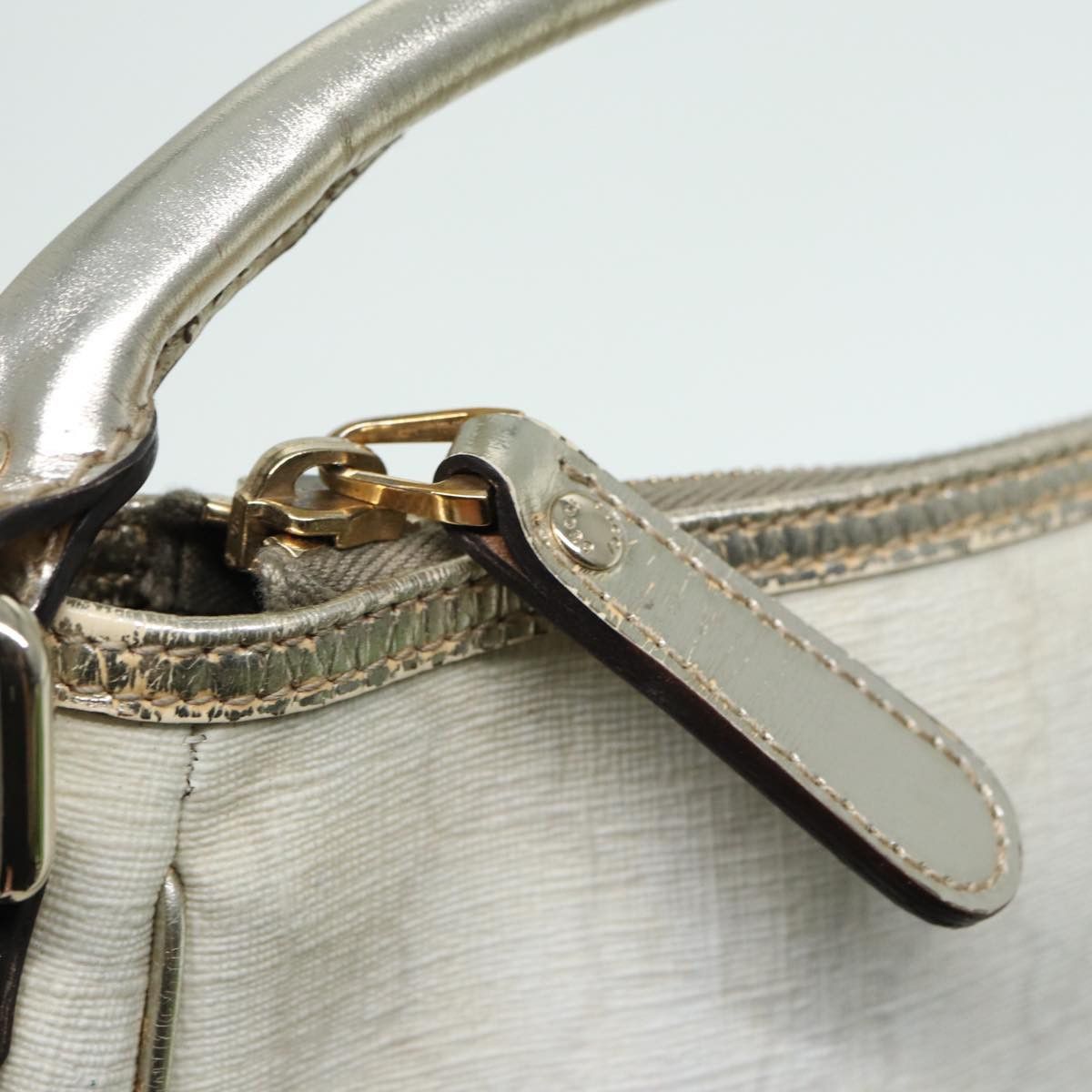 Gucci Gg Canvas White Canvas Handbag (Pre-Owned) Size ONE SIZE - 9 Thumbnail