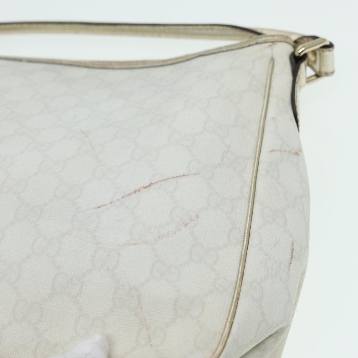 Gucci Gg Canvas White Canvas Handbag (Pre-Owned) Size ONE SIZE - 18 Thumbnail