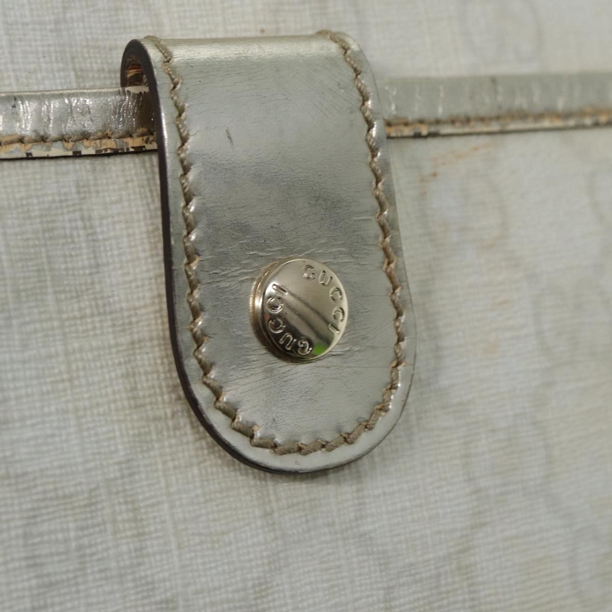 Gucci Gg Canvas White Canvas Handbag (Pre-Owned) Size ONE SIZE - 19 Thumbnail