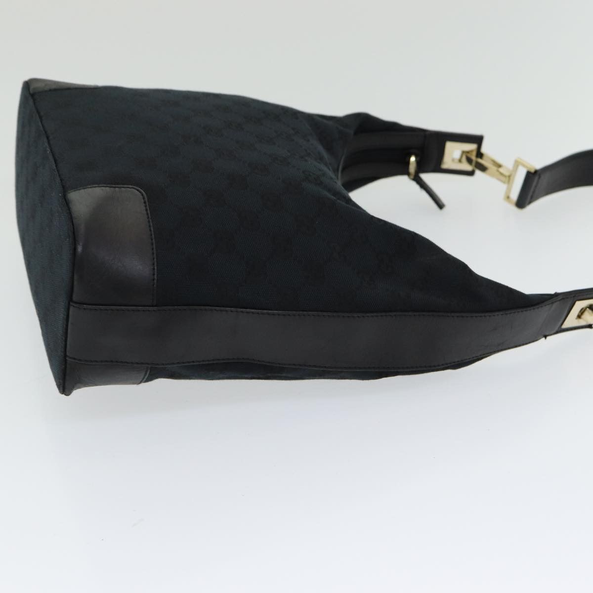 Gucci Hobo Black Canvas Shoulder Bag (Pre-Owned) Size ONE SIZE - 9 Thumbnail