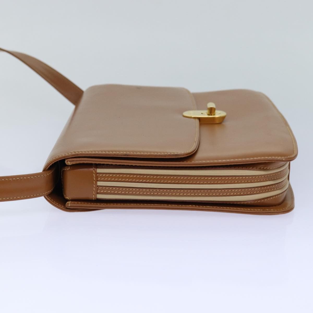 Gucci Brown Leather Shoulder Bag (Pre-Owned) Size ONE SIZE - 3 Thumbnail
