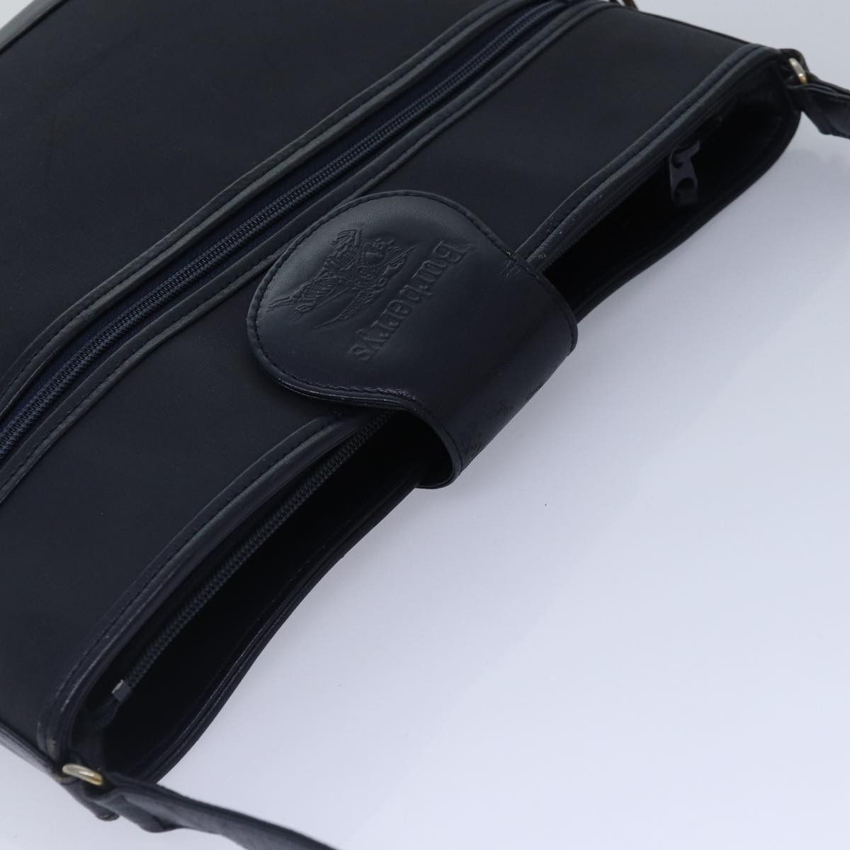 Burberry Navy Synthetic Shoulder Bag (Pre-Owned) Size ONE SIZE - 6 Thumbnail