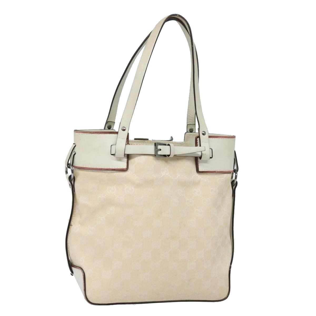 Gucci Gg Canvas Beige Canvas Tote Bag (Pre-Owned) Size ONE SIZE - 16 Thumbnail