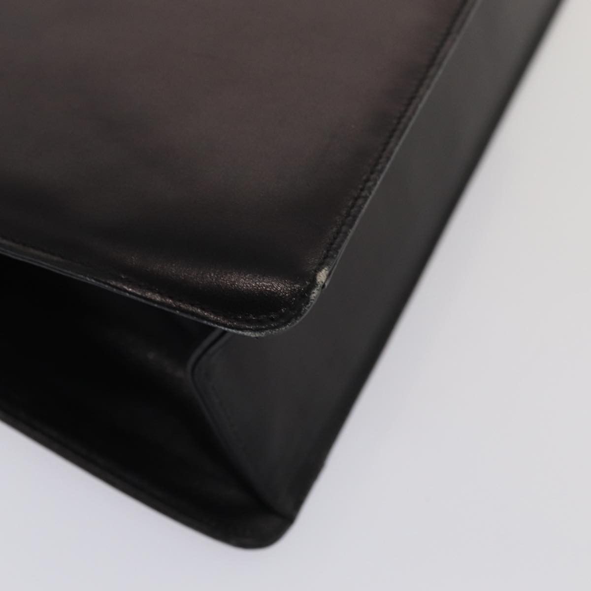Salvatore Ferragamo Gancini Black Leather Handbag (Pre-Owned) Size ONE SIZE - 7 Thumbnail