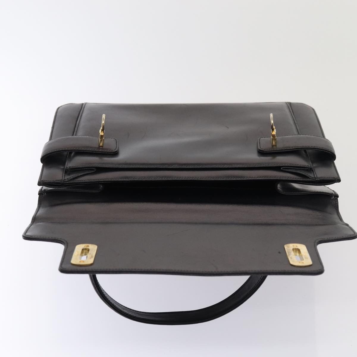 Salvatore Ferragamo Gancini Black Leather Handbag (Pre-Owned) Size ONE SIZE - 20 Thumbnail