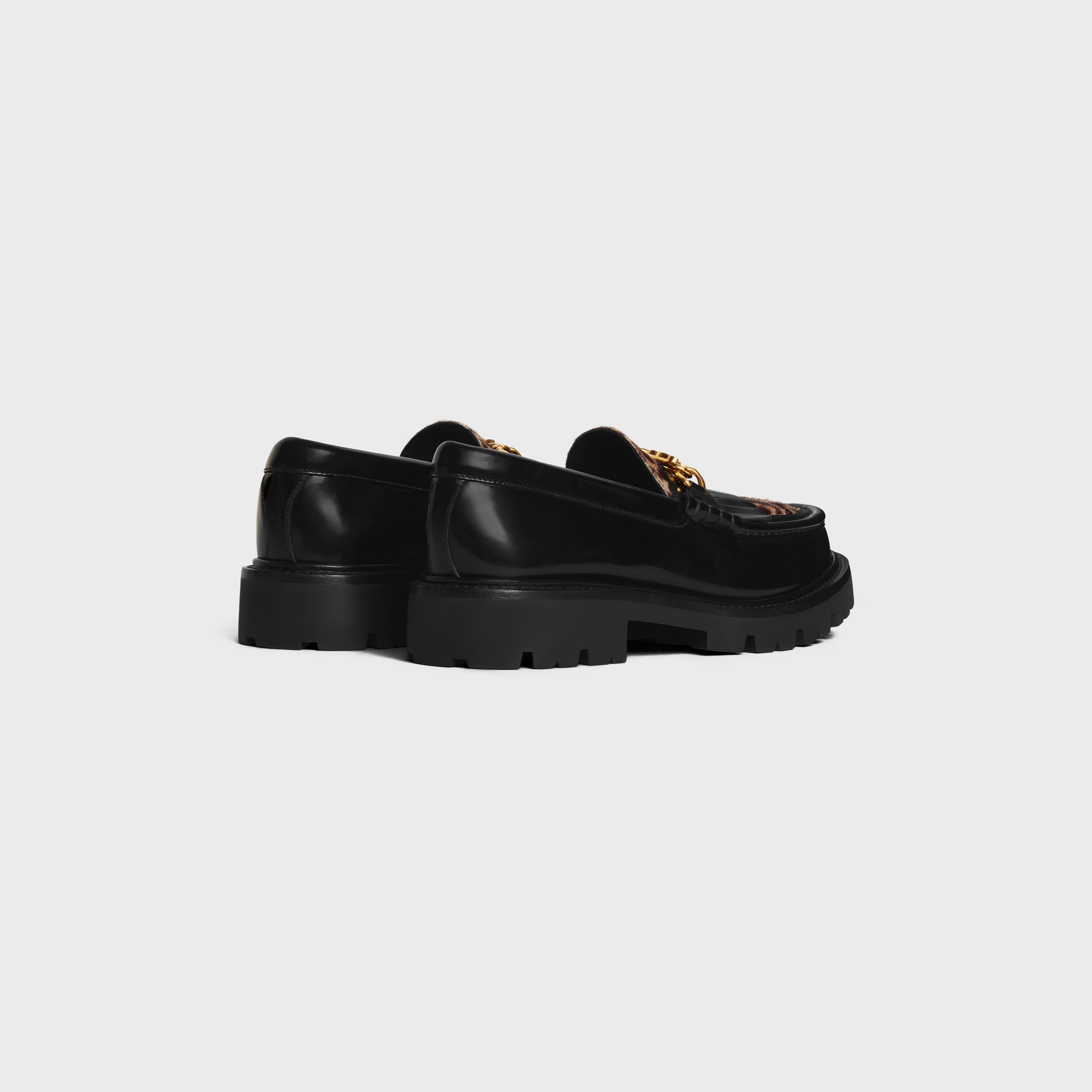 Celine Margaret Loafer in black and leopard Size US 4 / IT 34 - 3 Thumbnail