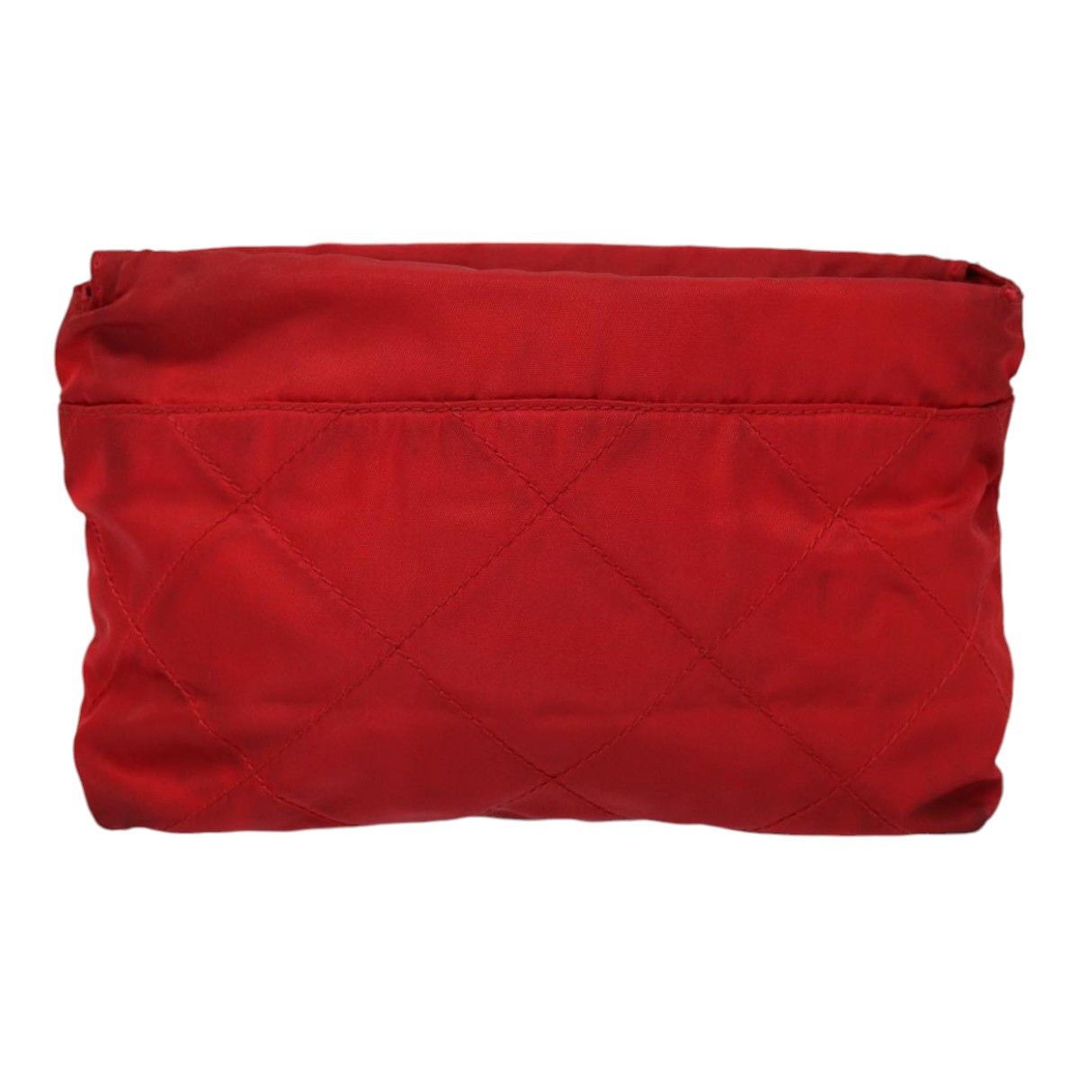 Prada Tessuto Red Synthetic Clutch Bag (Pre-Owned) Size ONE SIZE - 2 Thumbnail