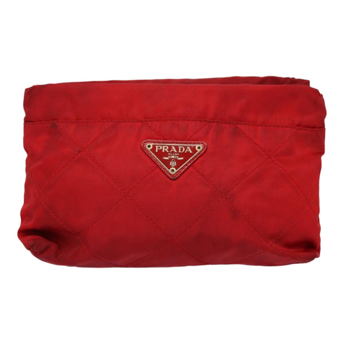 Prada Tessuto Red Synthetic Clutch Bag (Pre-Owned) Size ONE SIZE - 17 Thumbnail
