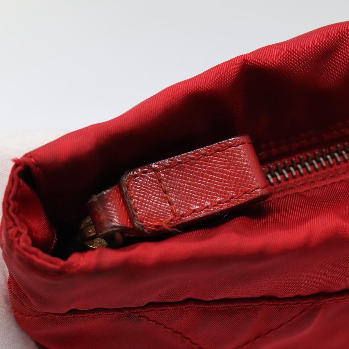 Prada Tessuto Red Synthetic Clutch Bag (Pre-Owned) Size ONE SIZE - 15 Thumbnail