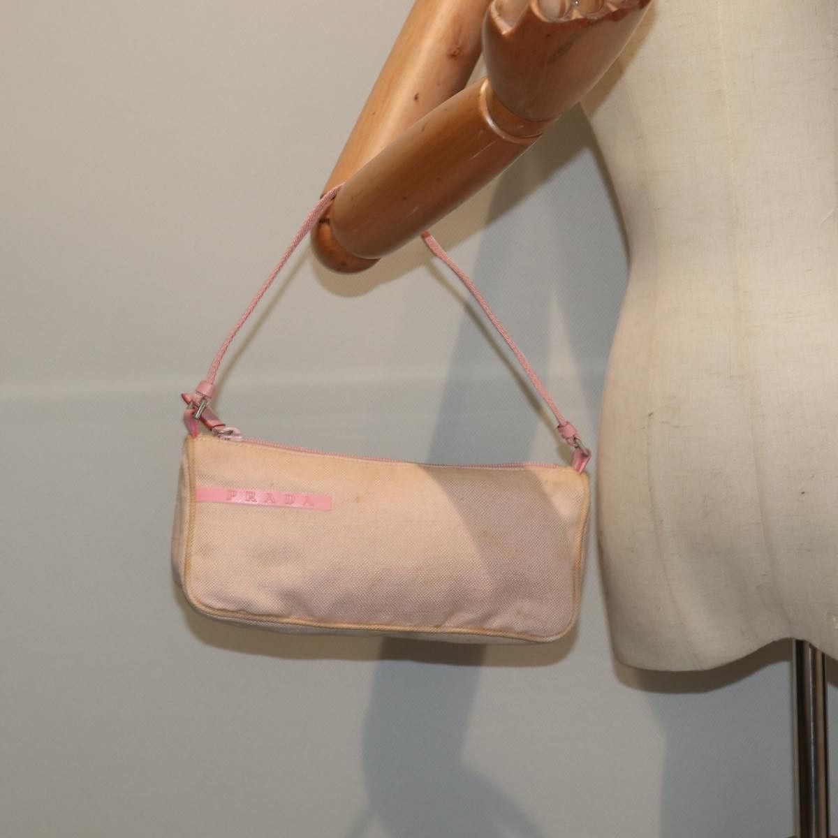 Prada Sports Pink Canvas Clutch Bag (Pre-Owned) Size ONE SIZE - 9 Thumbnail
