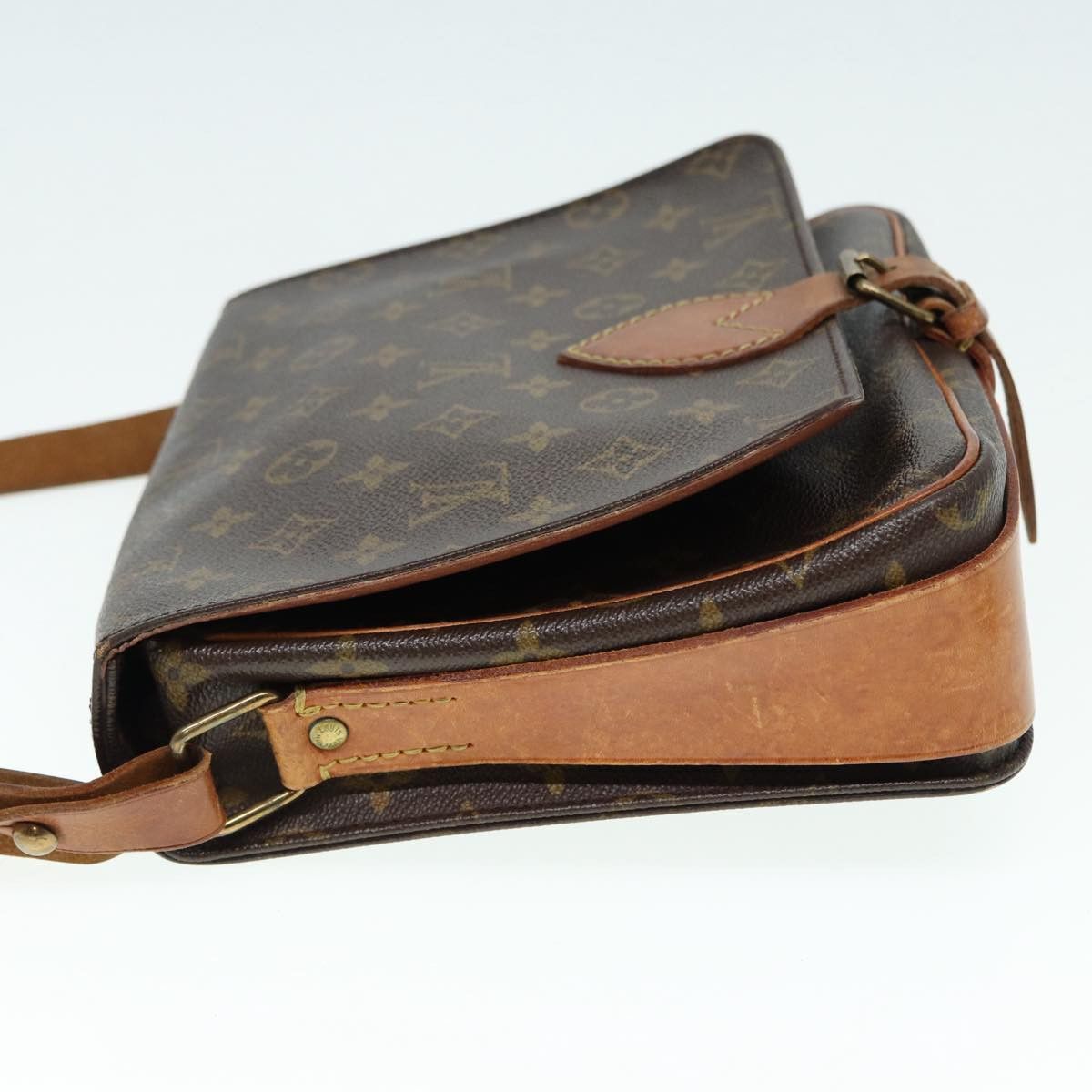 Louis Vuitton Cartouchiere Brown Canvas Shoulder Bag (Pre-Owned) Size ONE SIZE - 3 Thumbnail