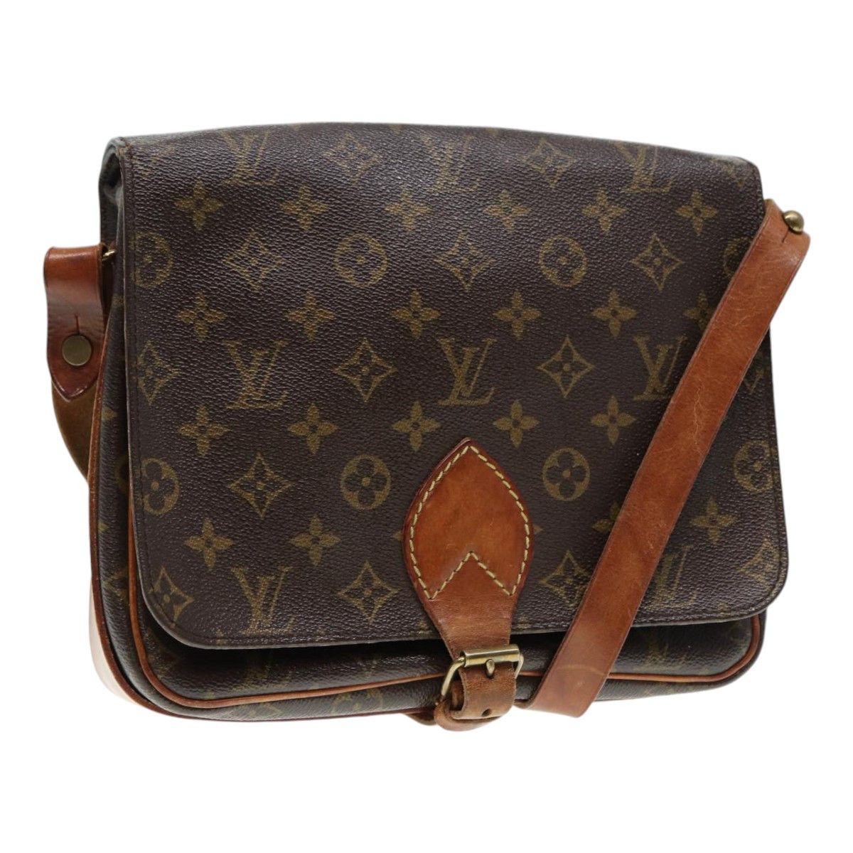 Louis Vuitton Cartouchiere Brown Canvas Shoulder Bag (Pre-Owned) Size ONE SIZE - 15 Thumbnail