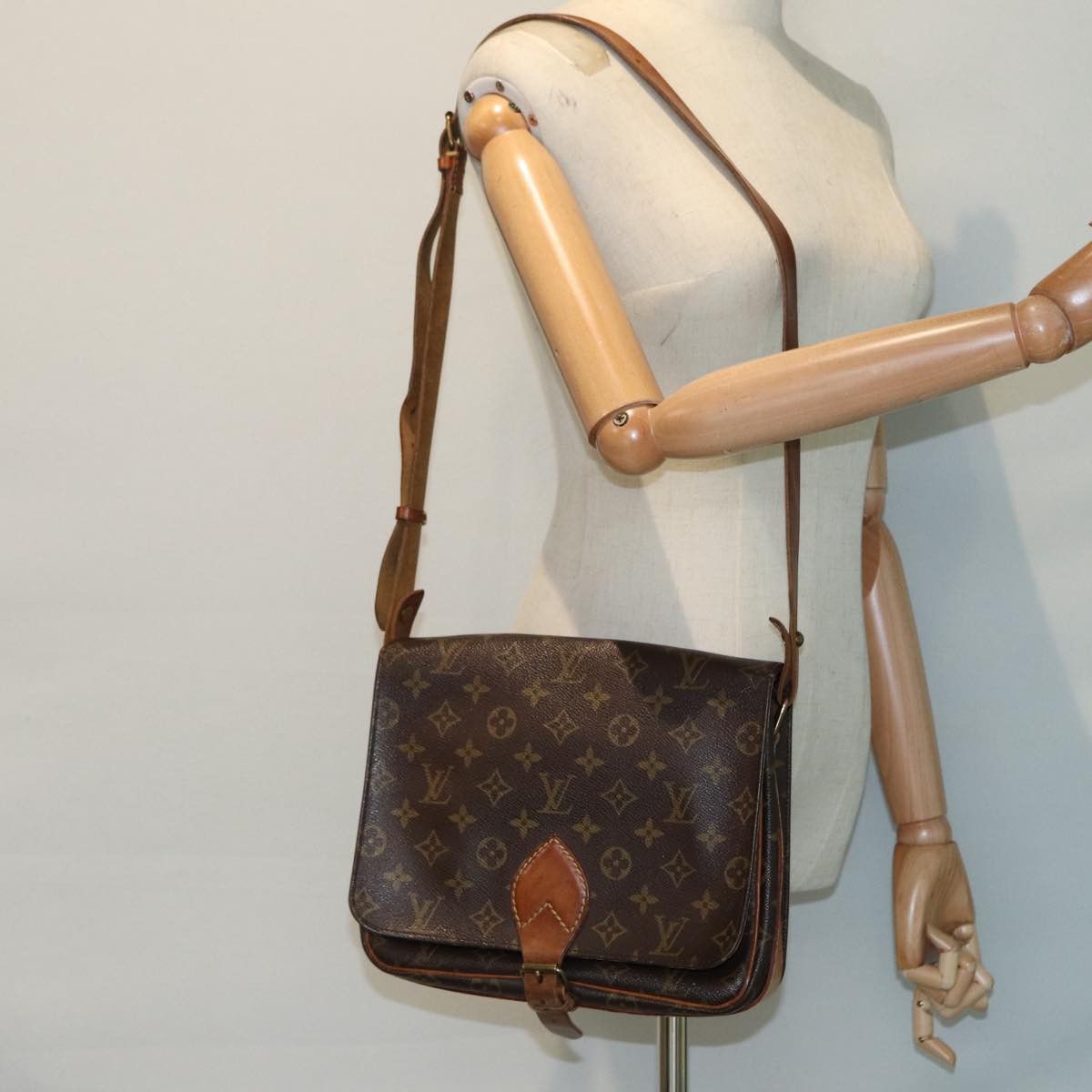 Louis Vuitton Cartouchiere Brown Canvas Shoulder Bag (Pre-Owned) Size ONE SIZE - 11 Thumbnail